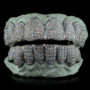 Six Tooth Iced Out Solid Dental Gold Grillz