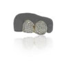 Twin Tooth Iced Out Solid 9ct Gold Grillz